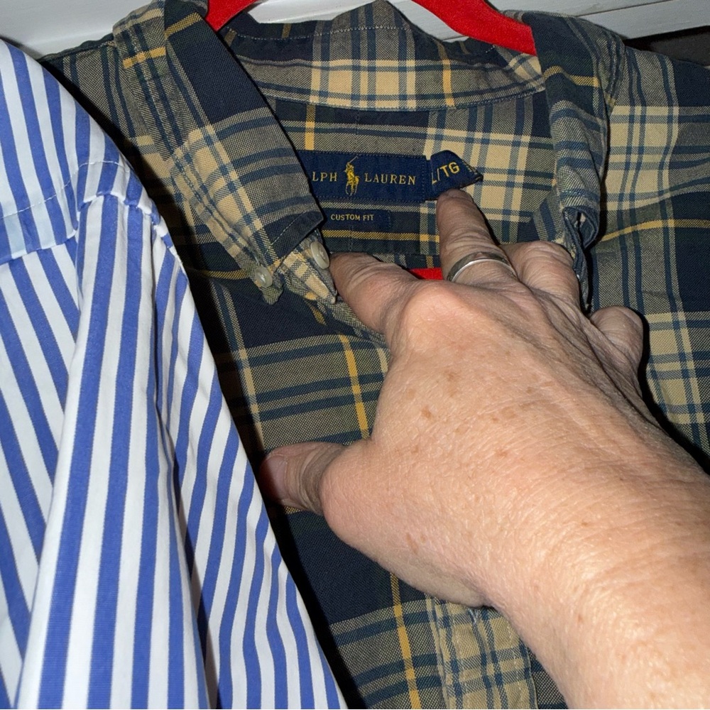 Ralph Lauren Blue Label Plaid and Striped Shirt Set - Picture 9 of 10